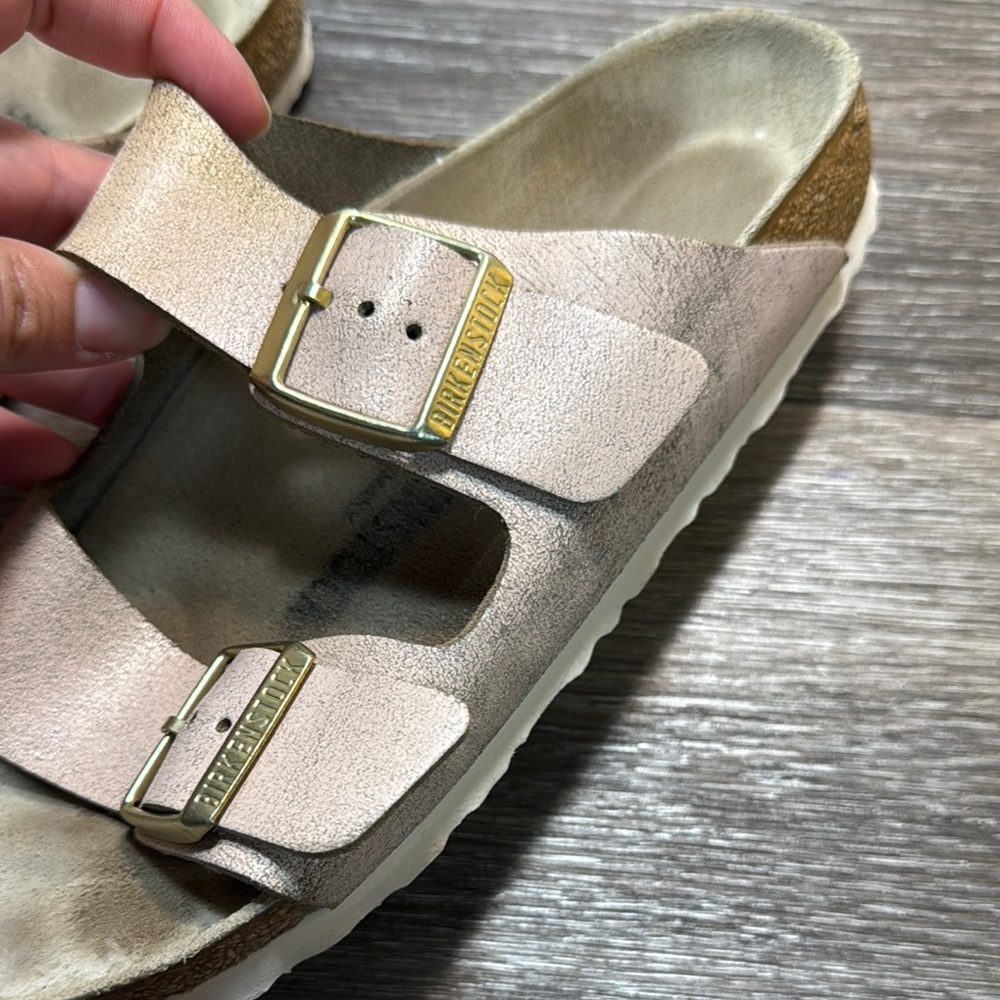 Birkenstock Rose Gold Sandals woman’s 39 (b201) - Picture 2 of 9